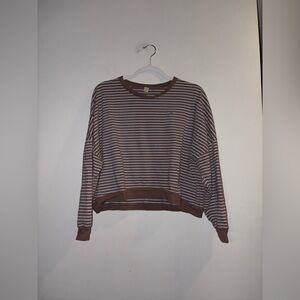 Zyia | Brown Striped Sweater